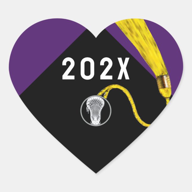 Lacrosse Team 2025 Purple Square Sticker (Front)