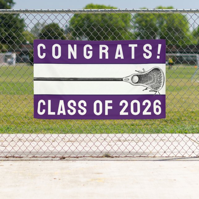 Lacrosse Team Congrats Banner (Insitu)