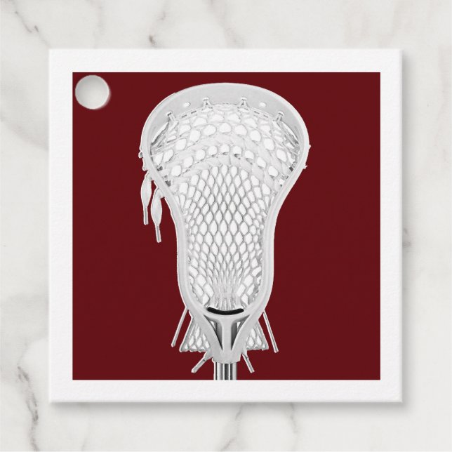 Lacrosse Team Favour Tags (Front)