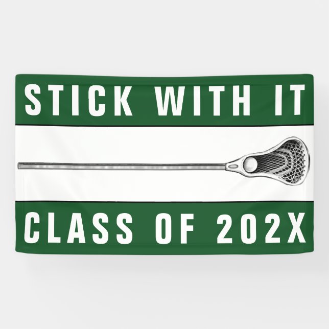 Lacrosse Team Green 2025 Banner (Horizontal)