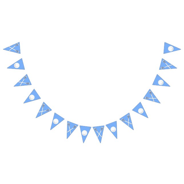 Lacrosse Team Light Blue Bunting (All)