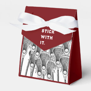 Lacrosse Team Maroon Favour Box