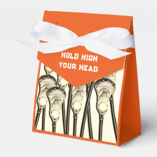 Lacrosse Team Orange Favour Box