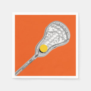 Lacrosse Team Orange Napkin