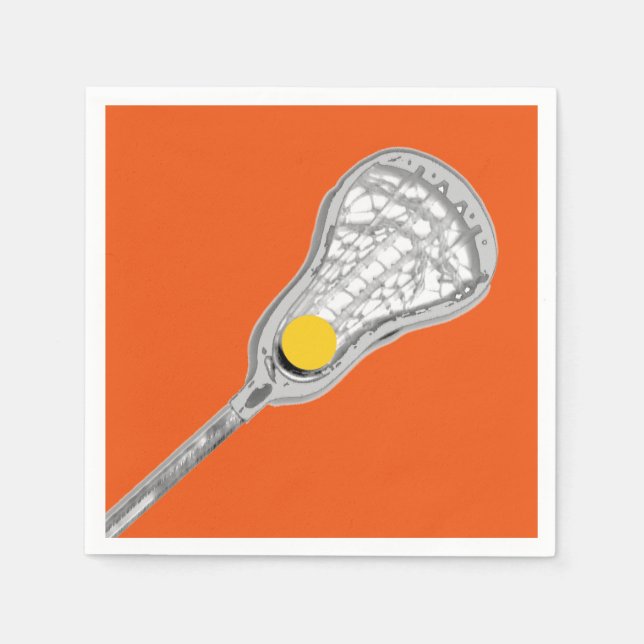 Lacrosse Team Orange Napkin (Front)