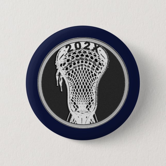 Lacrosse Team Player Keepsake Gift Button (Front)