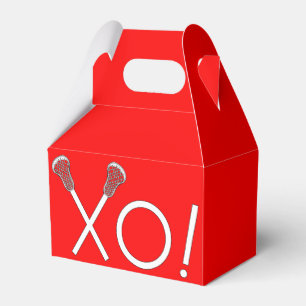 Lacrosse Team Red Favour Box