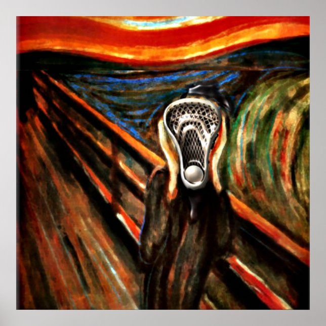 Lacrosse Team Scream Poster (Front)