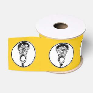 Lacrosse Team Yellow Grosgrain Ribbon