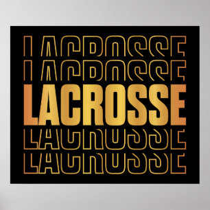Lacrosse Text Poster