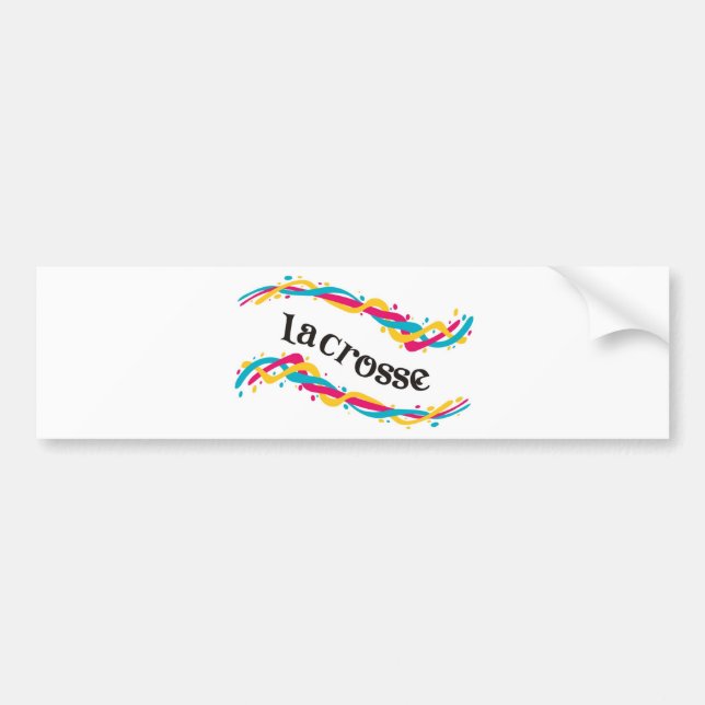 Lacrosse Twists Bumper Sticker (Front)
