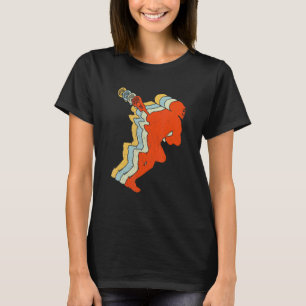 Lacrosse Vintage Retro Lacrosse Stick Sunset 1 T-Shirt