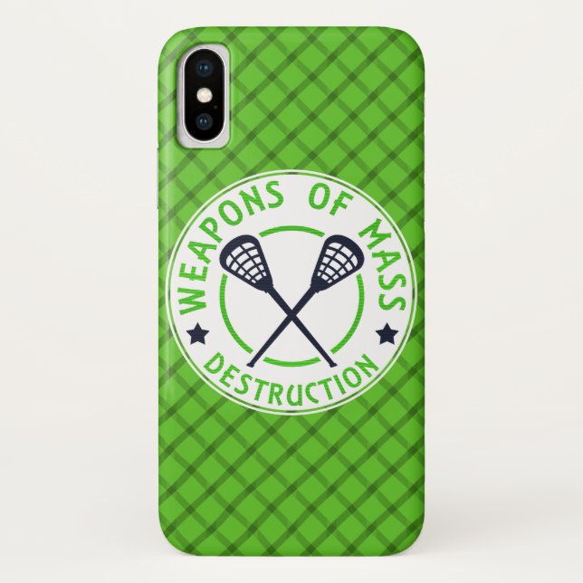 Lacrosse Weapons of Destruction Phone Case (Back)
