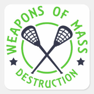 Lacrosse Weapons of Destruction Sticker