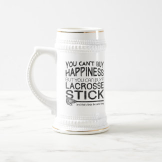 Lacrosse, You Can’t Buy Happiness Beer Stein