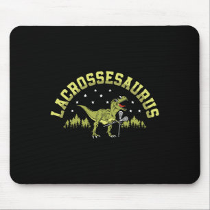 Lacrossesaurus Lacrosse Player Lax Lover Sport Din Mouse Pad