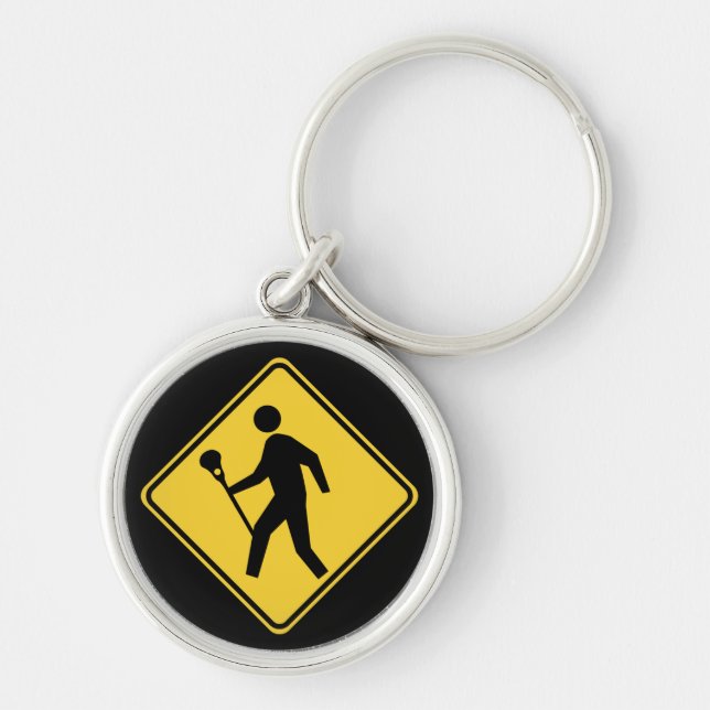 Lacrossing lax sign key ring (Front)