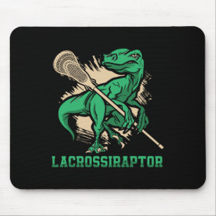 Lacrossiraptor Lacrosse Player Lax Lover Sport Din Mouse Pad