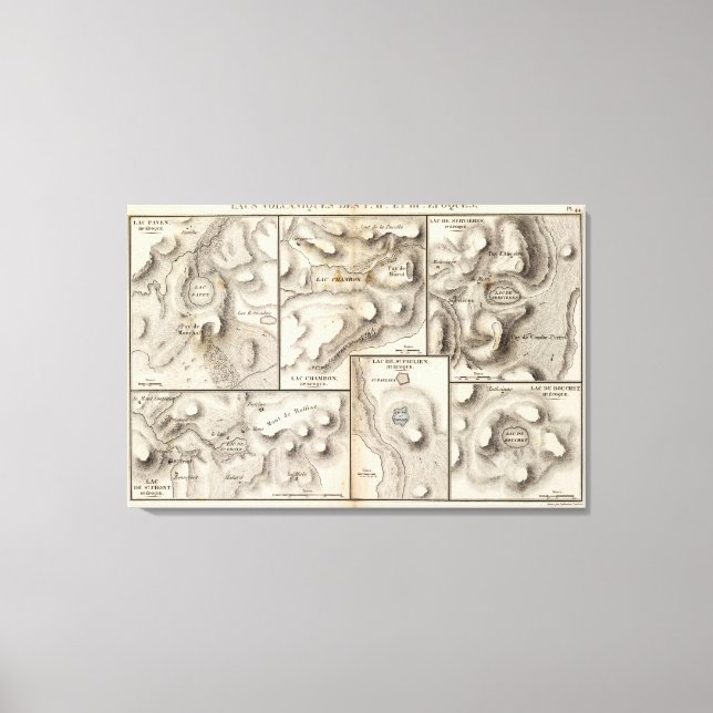 Lacs volcaniques canvas print (Front)