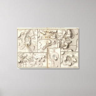 Lacs volcaniques canvas print