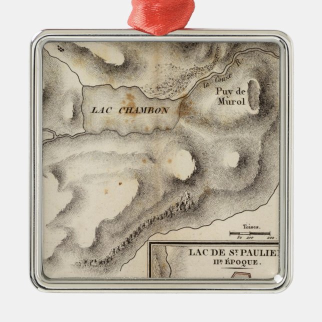 Lacs volcaniques metal tree decoration (Front)