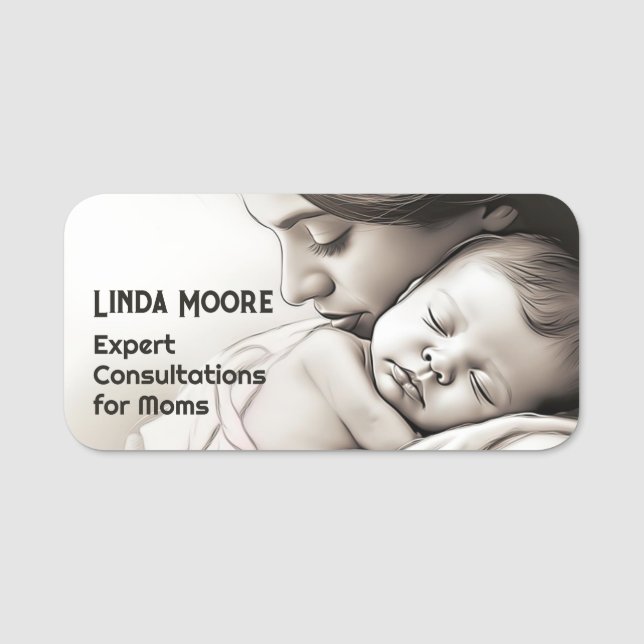 Lactation Consultant Breastfeeding Consultant Name Tag (Front)