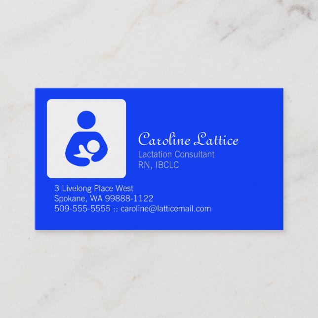 Lactation Consultant Business Card (Front)