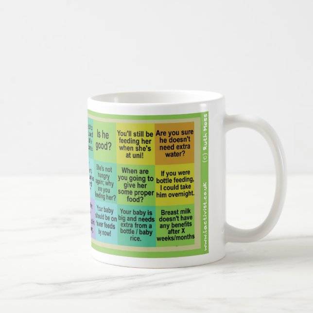 Lactivist Breastfeeding Bingo Mug (Right)