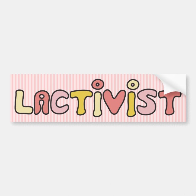 Lactivist Bumper Sticker (Front)