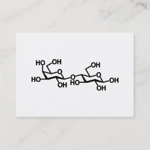 Lactose Milk Structure Business Card