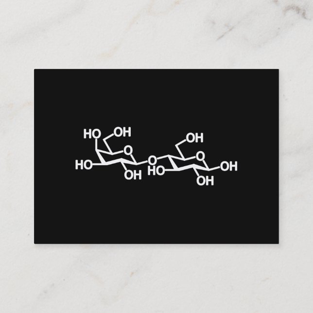 Lactose Milk Structure Business Card (Back)