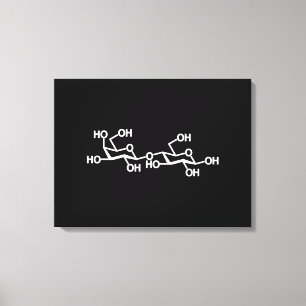 Lactose Milk Structure Canvas Print
