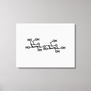 Lactose Milk Structure Canvas Print
