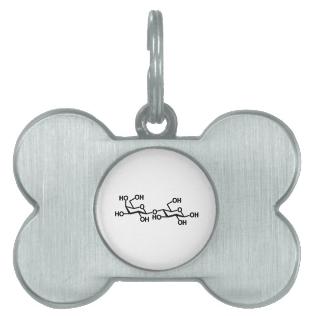 Lactose Milk Structure Pet Name Tag (Front)