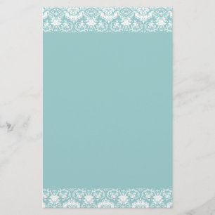 Lacy Damask Border Stationery