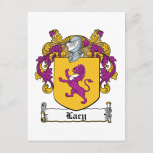 Lacy Family Crest Postcard