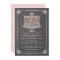 Lacy Flower Birthday Cake Chalkboard Invitation