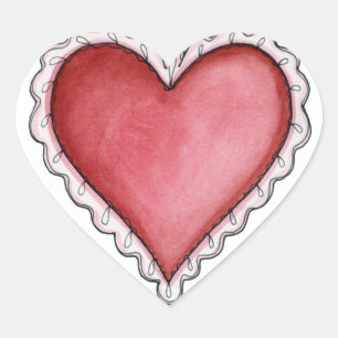 Lacy Heart - Stickers