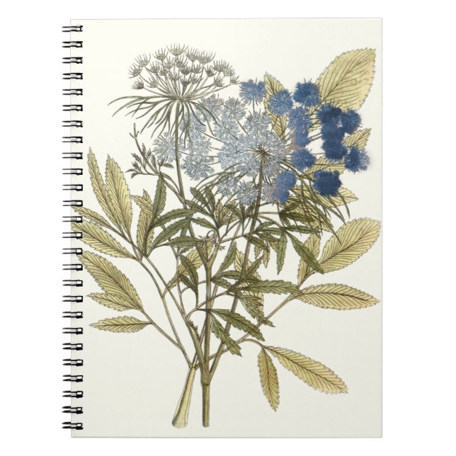 Lacy Leaves - Flowers and Greenery Notebook (Front)