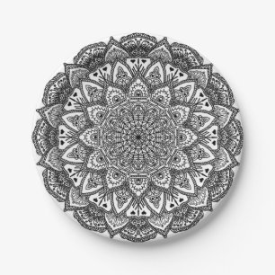 Lacy Mandala Paper Plates