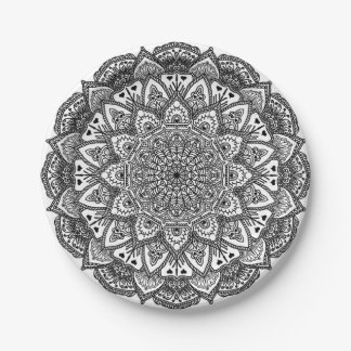 Lacy Mandala Paper Plates