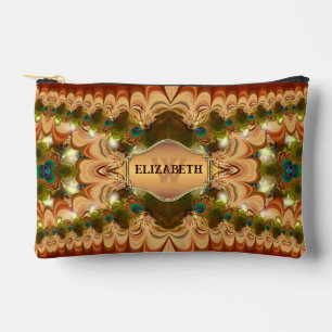 Lacy Peacock Ruffles Custom Name Bags