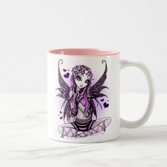 Lacy Pink Fairy Valentine's Day Mug (Right)
