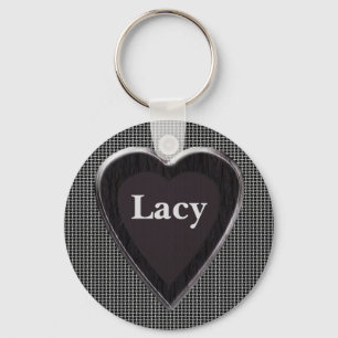 Lacy Stole My Heart Keychain