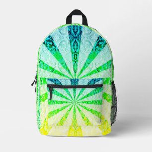 Lacy Sun Burst Printed Backpack