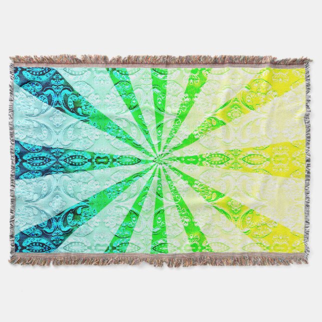Lacy Sun Burst Throw Blanket (Front)