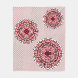 Lacy Valentine's Day Fleece Blanket