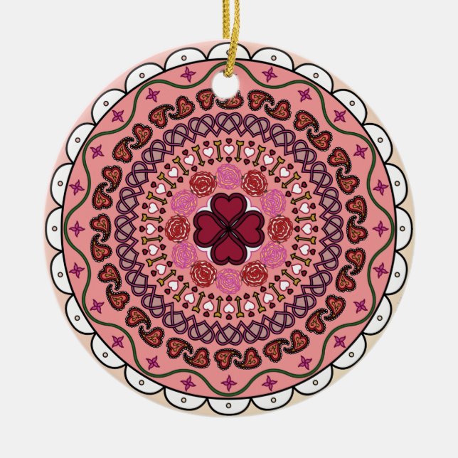 Lacy Valentine's Day Ornament (Front)