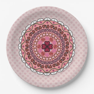 Lacy Valentine's Day Paper Plate