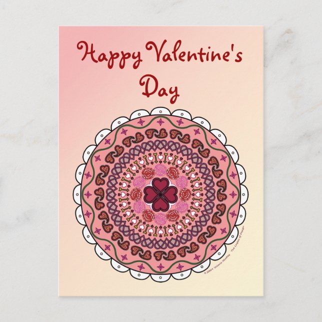 Lacy Valentine's Day Postcard (Front)
